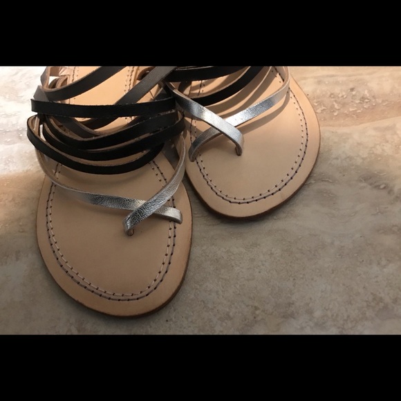 EUC Laurent Eiffel Leather Sandals SZ:36 - Picture 3 of 8